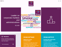 Tablet Screenshot of lesphinx-developpement.fr